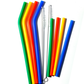 silicone straw 4pcs curved straw and 4pcs straight straw,total 8pcs/set.